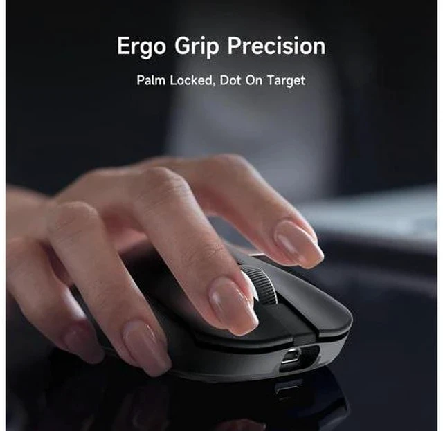 Alt view image 6 of 7 - L7 Ultra+ Wireless Gaming Mouse, Lightweight 48g, Ergonomic Mouse with 42K DPI, PAW3950, Optical Switch, 20000 FPS, Dual 8K Polling and 7 Programmable Buttons, 3-Mode Connect, PC/Mac - Black
