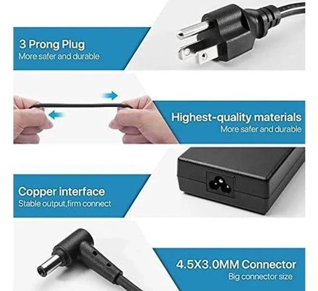 Alt view image 3 of 7 - 180W Charger Fit for MSI Katana GF66 GF76, Pulse GL66 GL76 WF66 WF76, GV15 Thin, A17-180P4B A18-150P1A 957-15621P-104 Power Adapter Supply Cord