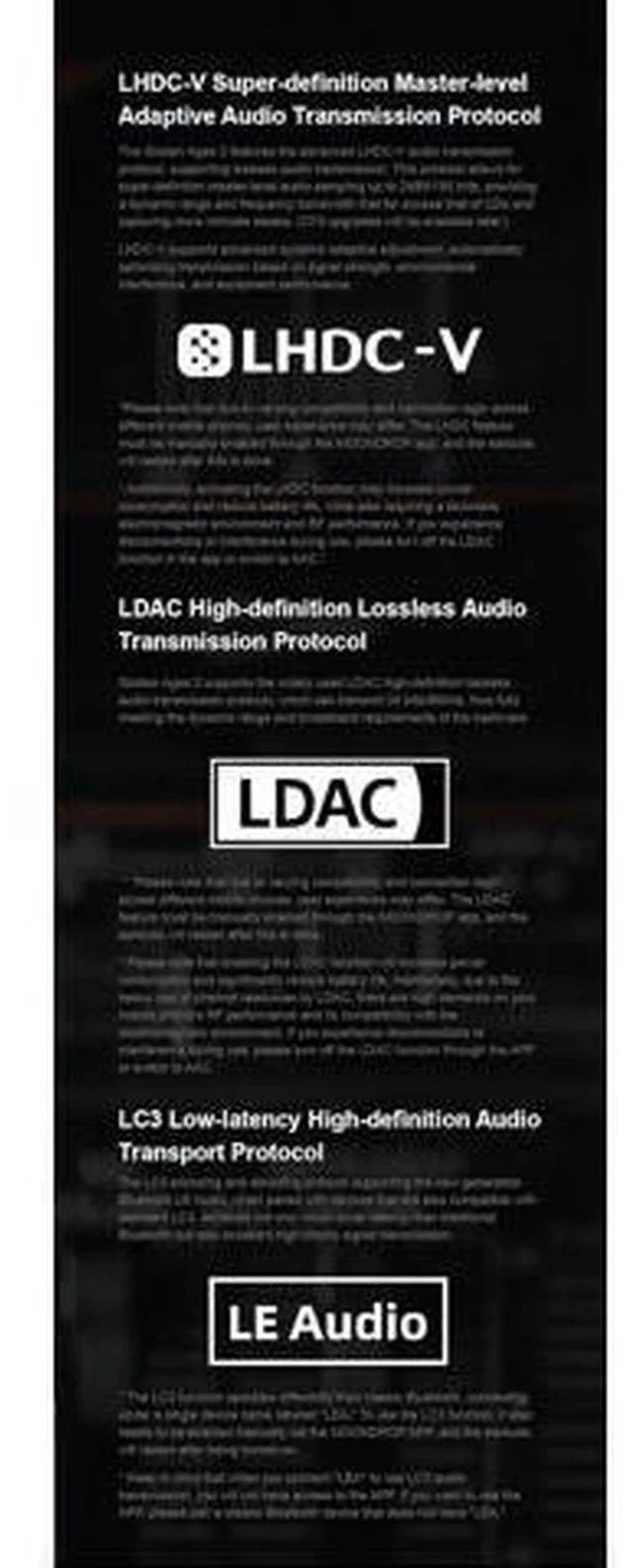 Alt view image 4 of 7 - Golden Ages 2 MD-TWS-039 TWS Earphone ANC Bluetooth 6.0 LDAC VDSF Adjustable Output Gain Gaming Headphones