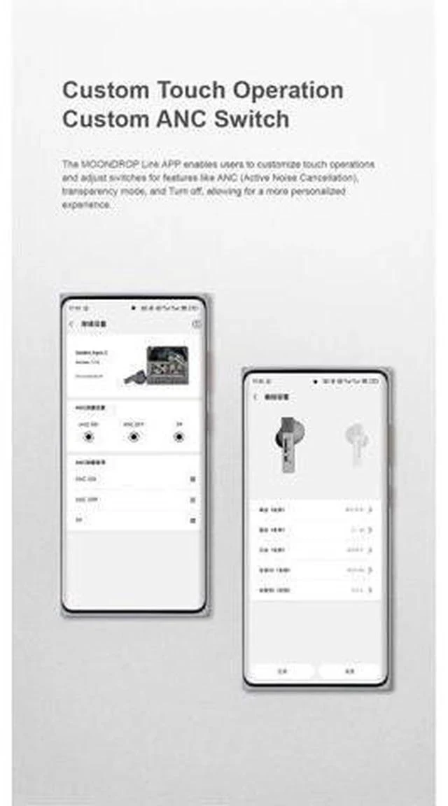 Alt view image 6 of 7 - Golden Ages 2 MD-TWS-039 TWS Earphone ANC Bluetooth 6.0 LDAC VDSF Adjustable Output Gain Gaming Headphones