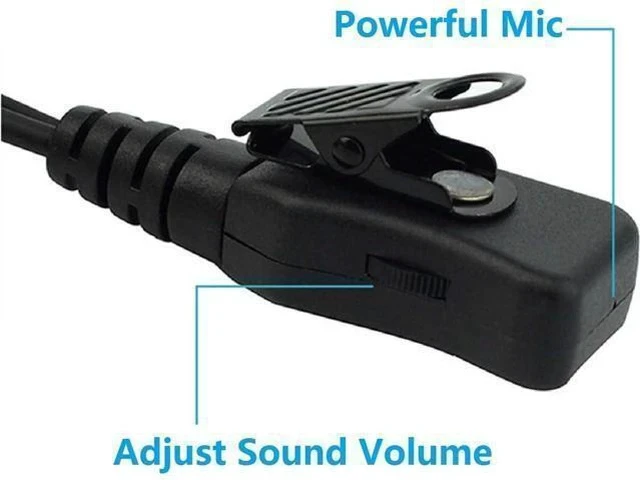 Alt view image 5 of 7 - Retevis Walkie Talkie Earpiece with Mic G Shape 2 Pin Adjustable Volume Headset Compatible with Retevis H-777 RT22 RT21 Baofeng UV-5R 888S 2 Way Radio(10 Pack)