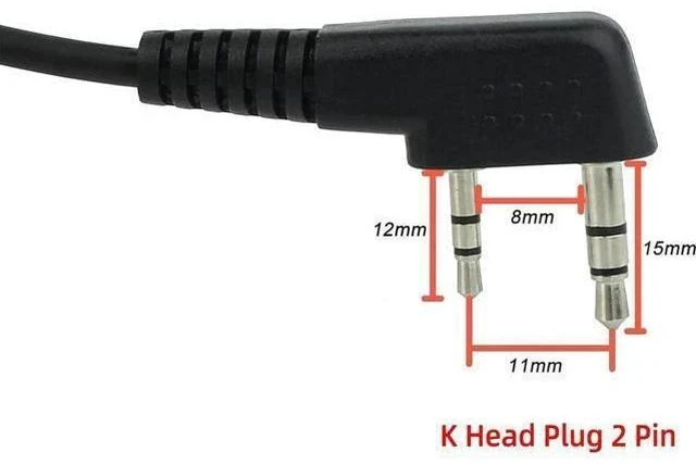 Alt view image 7 of 7 - Retevis Walkie Talkie Earpiece with Mic G Shape 2 Pin Adjustable Volume Headset Compatible with Retevis H-777 RT22 RT21 Baofeng UV-5R 888S 2 Way Radio(10 Pack)