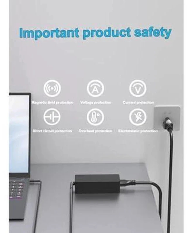 Alt view image 6 of 7 - 65W USB C Charger for Lenovo ADLX65YLC3D ADLX65YCC2D ADLX65YDC2D ADLX65YLC3A ADLX65YCC3A ADLX65YLC2A ADLX65YCC3D ADLX65YDC3A ADLX65YDC3D ADLX65YDC2A ADLX65YCC2A ADLX65YLC2D AC Adapter