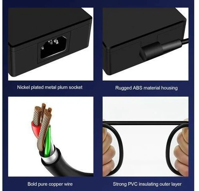 Alt view image 4 of 7 - SigdoHoy 180W Charger Compatible with Asus Rog Zephyrus G14 GA401 G15 GA502,Tuf Gaming F15 F17 A15 A17 FX505, Zenbook Pro 14 Duo Laptop