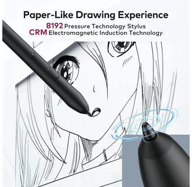Alt view image 3 of 6 - UGEE M708 V3 Graphics Drawing Tablet,10X6 Inches Digital Drawing Tablet with 8 Hot Keys 8192 Levels Pen Compatible with Chromebook, Linux, Windows 7/8/10/11, macOS 10.10