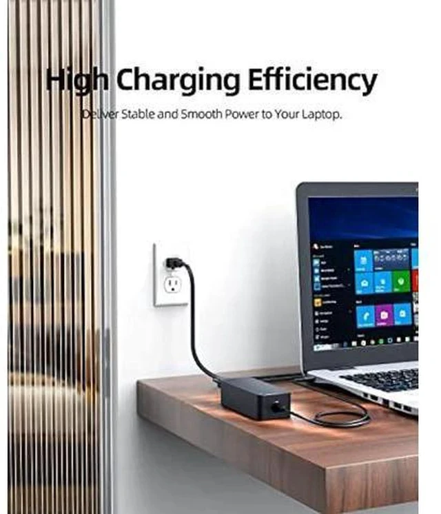 Alt view image 7 of 7 - 65W 45W AC Charger Fit for Dell Inspiron 13 7000 Series 7373 7573 7773 Laptop Power Adapter Supply Cord