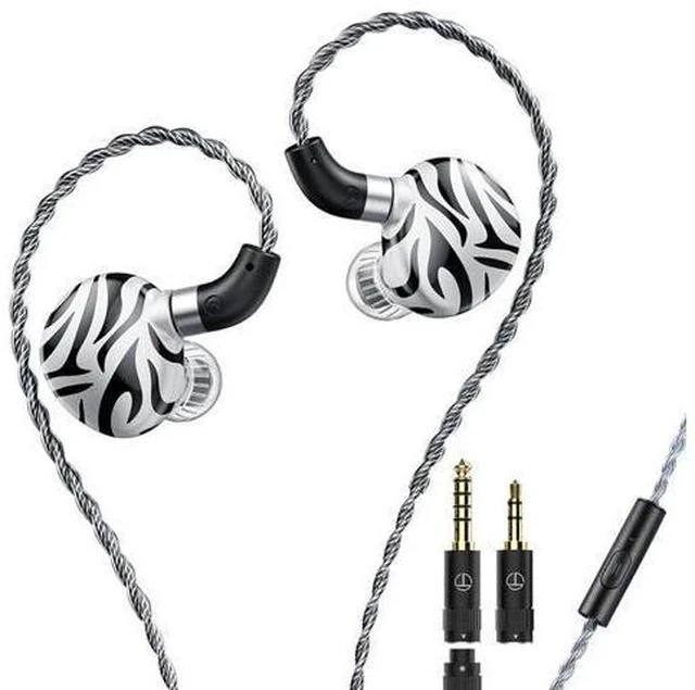 Main image of White Tiger Hybrid Dual Dynamic Driver+Planar Diaphragm 0.78 2Pin Headphones (with mic)
