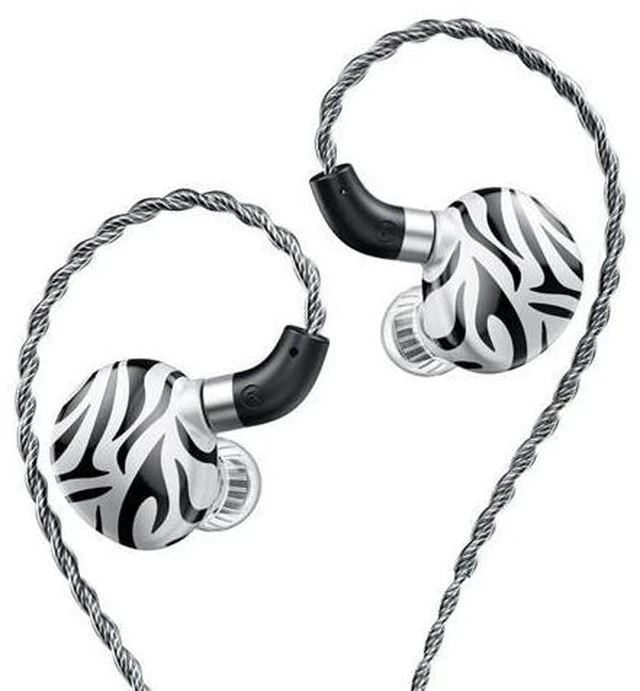 Alt view image 3 of 3 - White Tiger Hybrid Dual Dynamic Driver+Planar Diaphragm 0.78 2Pin Headphones (with mic)