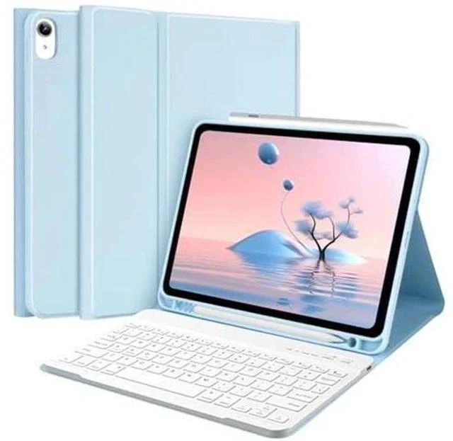 Main image of TQQ iPad Air 5th Generation Case with Keyboard - iPad Air Keyboard Case 10.9 inch, Detachable Keyboard Smart Case for iPad Air 5th Generation 2022/4th Generation 2020 (Blue)