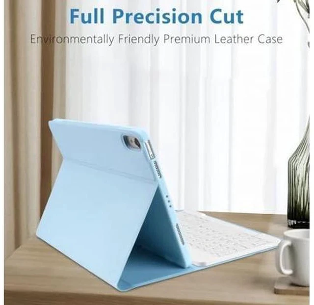 Alt view image 5 of 5 - TQQ iPad Air 5th Generation Case with Keyboard - iPad Air Keyboard Case 10.9 inch, Detachable Keyboard Smart Case for iPad Air 5th Generation 2022/4th Generation 2020 (Blue)