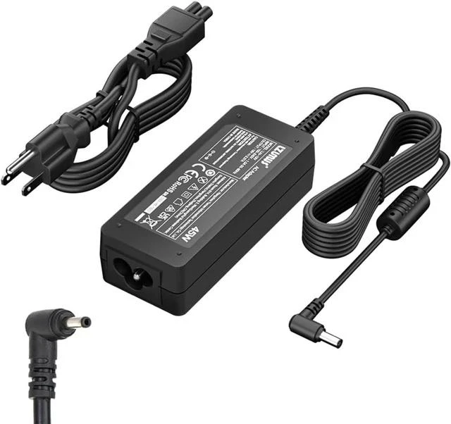 Main image of 45W AC Adapter for Laptop Chanrger 19V 2.37A 3.0x1.1mm Compatible with Chromebook Aspire Swift 1/3 /5 Series Replacement Power Supply Cord
