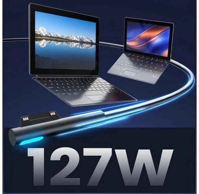 Alt view image 2 of 7 - 127W Surface Book 3 Charger - Fast Charging with USB Port for Surface Book/Laptop/Pro/Go Series