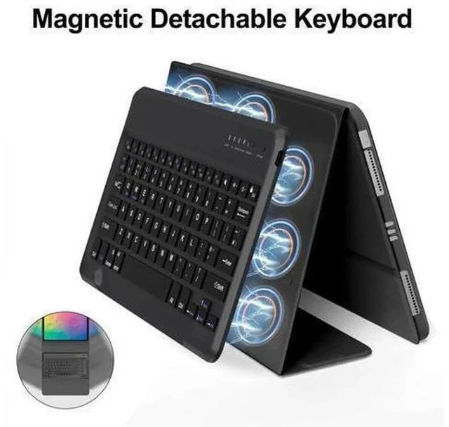 Alt view image 5 of 5 - iPad Air 13 inch Case with Keyboard - Magic Keyboard Case for iPad Air 13 (M2, 2024) - Wireless Keyboard & Pencil Holder & Long Battery Life - Smart Cover for New Air 13'' Case Keyboard, Black
