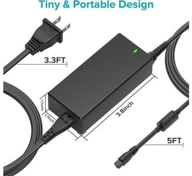 Alt view image 7 of 7 - Universal Laptop Charger 90W AC Adapter for HP Gateway Toshiba Ultrabook Chromebook DC Output 12V 16V 18.5V 19V 19.5V 20V Power Supply Cord with 17 tips