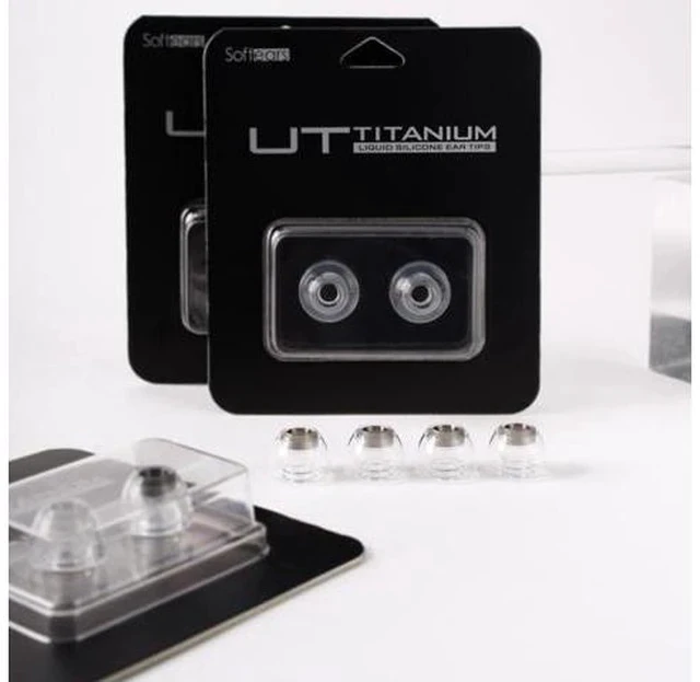Alt view image 2 of 5 - SOFTEARS UT Titanium Alloy Liquid Silicone Eartips (A Pair-M)
