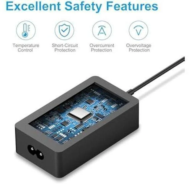 Alt view image 6 of 7 - Charger Compatible with Microsoft Surface Pro, Surface Go Tablet, Surface Book, Support 65W, 44W, 39W, 36W, 24W Microsoft Surface Laptop Charger