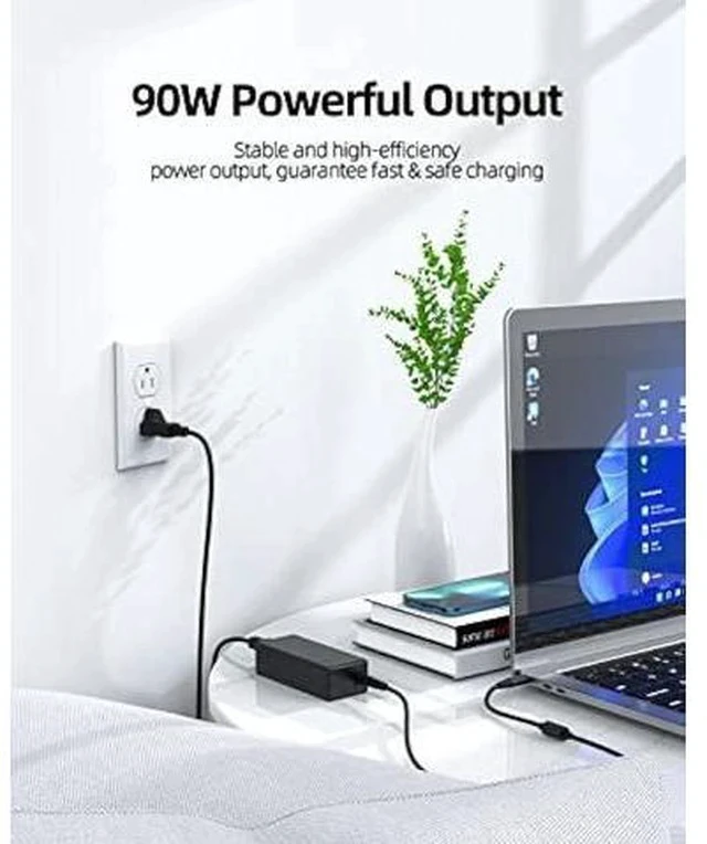Alt view image 7 of 7 - 90W Charger Fit for Dell Inspiron 14 16 Plus 7440 7640 P187G001 P132F001 Laptop Power Supply Adapter Cord