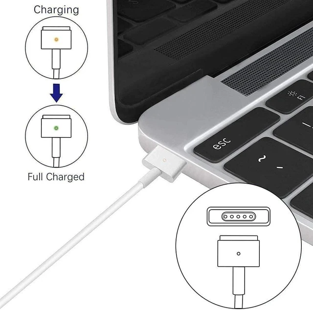Alt view image 4 of 5 - Mac Book Pro Charger 85W(T-Tip) Power Adapter Replacement for Mac Book Air/Pro with 13/15-inch Retina Display-(Between 2012-2017)