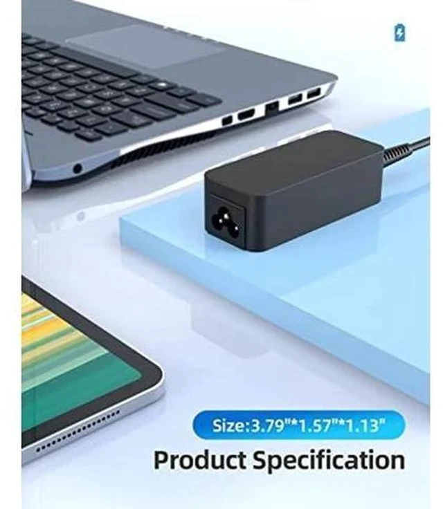 Alt view image 5 of 7 - Chromebook Charger for Lenovo Chromebook, (UL Certified Safety), 45W, USB C, Fast Charger