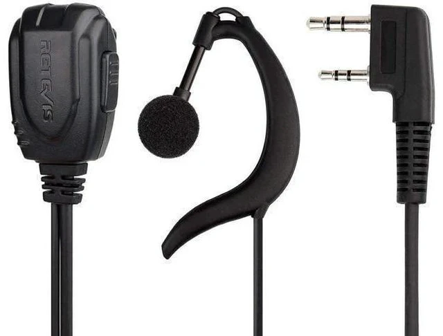 Alt view image 3 of 6 - Retevis Walkie Talkie Earpiece Compatible H-777 RT22 RT21 RT68 RT22S H-777S RT27 Baofeng 888S UV-5R,Two Way Radio G Type Length Adjustable Headset with Mic(10 Pack)
