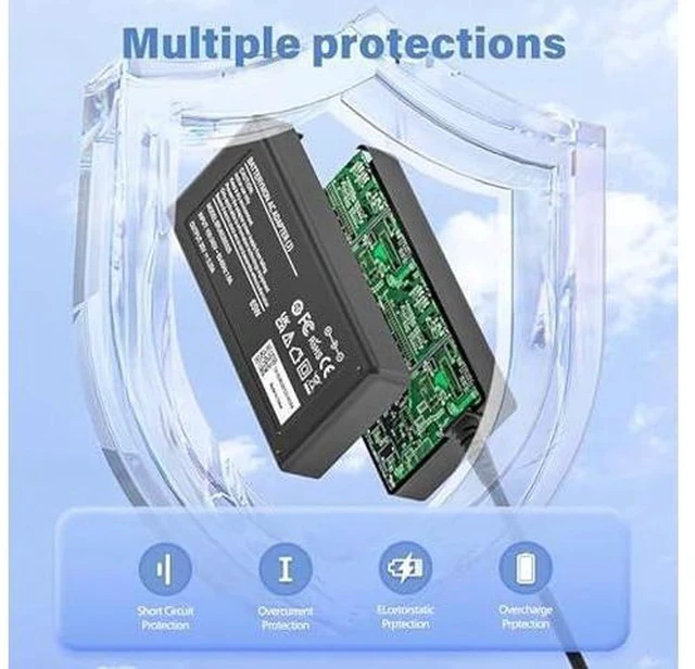 Alt view image 4 of 7 - 65W Charger for Lenovo Flex 5 4 6 / Ideapad 3 1 5/310 320 330 330s 100 100S 110 120S 130 130S S340 S145 Series Lapto with Power Cord