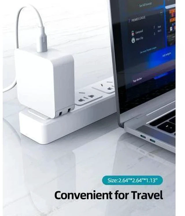 Alt view image 6 of 6 - 65W Fast Charger Fit for Laptop Charger Galaxy Book Pro Pro 360 Notebook Ep-Ta865 More Devices with USB Type C Connector Foldable Scratch-Resistant Plug PD Detachable 7.5FT Cable