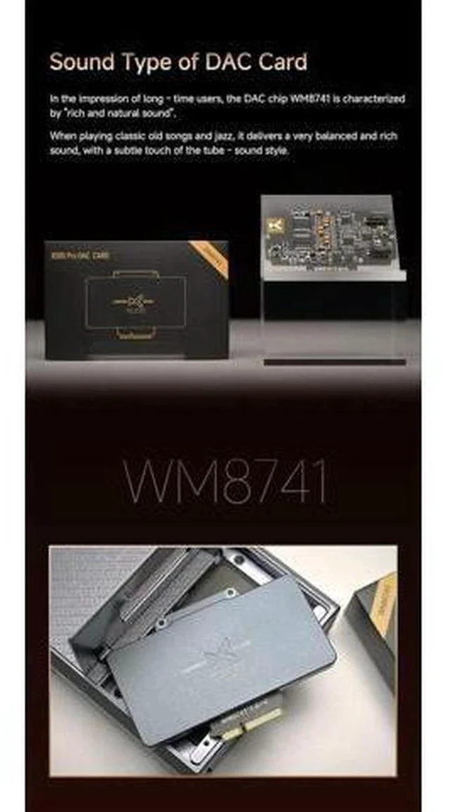 Alt view image 6 of 7 - WM8741 DAC Card for XD05 PRO and TA-32 Suitable for Jazz Music