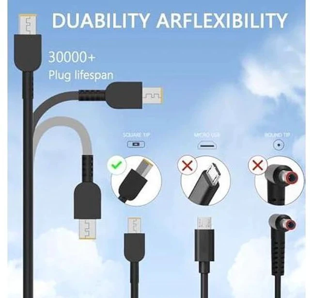 Alt view image 2 of 5 - 170W Laptop Charger Compatible with Lenovo Thinkpad Gen 6 5 4 3 2 1,P50 P51 P52 P53 P70 P71 P73 W541 W540 T15g T15p P16v P15v P15 P15g P16 P17 P1 X1,Legion Slim 5 S7 LOQ Adapter