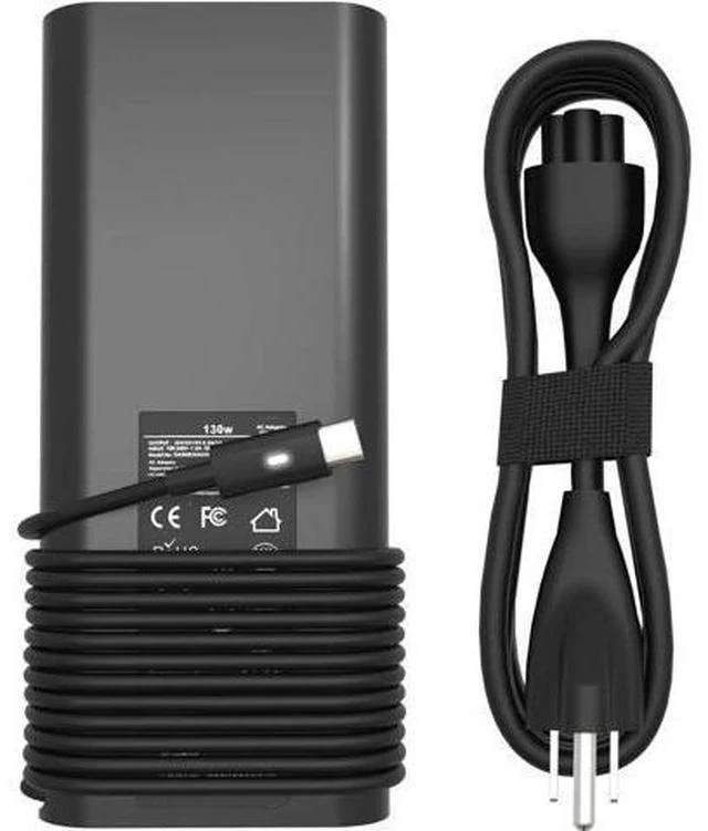 Main image of 130W AC Adapter for Laptop Charger USB C - Computer Charger for XPS 15 17 9500 9520 9570 9575 9730 9530 Precision 5550 5560 5570 3560 3570 3571 2in1 Latitude 9410 9510 Type C Power Cord