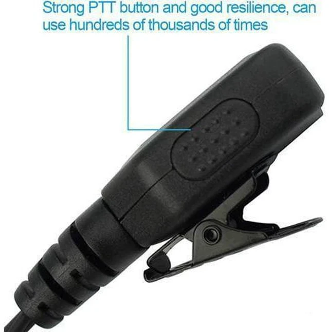 Alt view image 6 of 7 - Retevis Walkie Talkie Earpiece with Mic G Shape 2 Pin Adjustable Volume Headset Compatible with Retevis H-777 RT22 RT21 Baofeng UV-5R 888S 2 Way Radio(10 Pack)