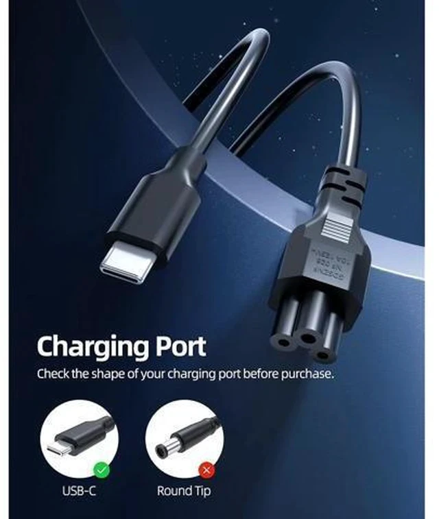 Alt view image 3 of 7 - Zell Fast Chromebook Charger For Hp Chromebook Charger, (Ul Safety Certified), 45W