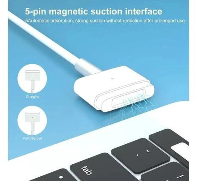 Alt view image 5 of 7 - 45W A1436 A1466 A1465 MacBook Air Charger Fast T-Tip Power Adapter for MacBook Air 11 13 inch Laptop Retina After Mid 2012 (45W)