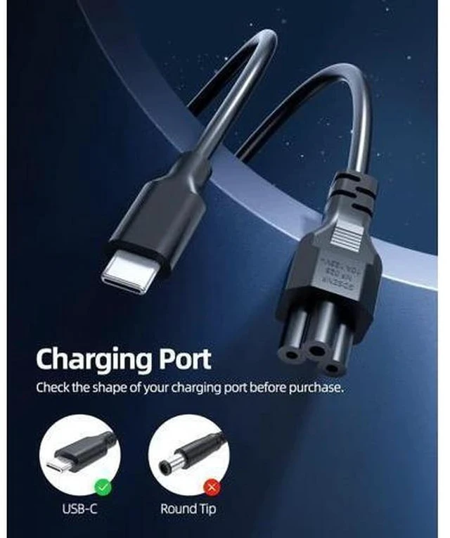 Alt view image 3 of 7 - Fast Charger for HP Chromebook Charger (UL Safety Certified) 45W