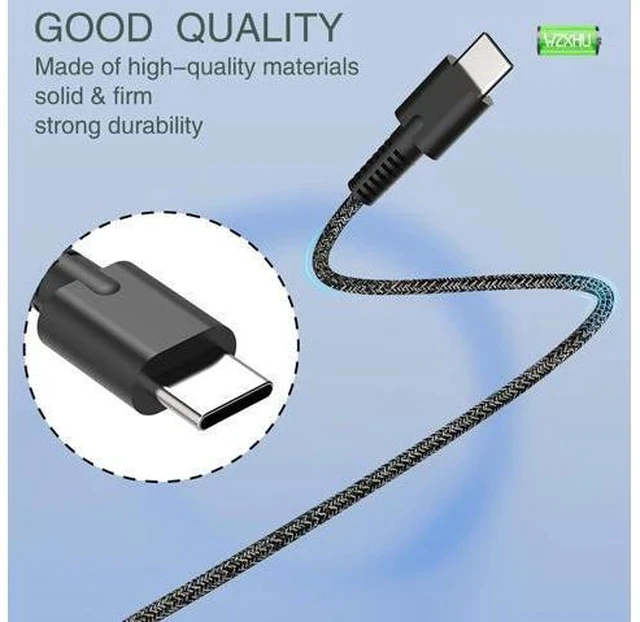 Alt view image 3 of 7 - New Slim 65W USB C Laptop Charger Compatible with HP Spectre x360 Envy Chromebook Elitebook x360 Pavilion Elite x2 Travel Type C Power Cord Ac Adapter