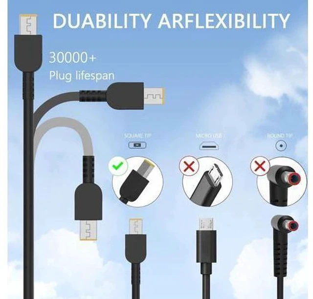 Alt view image 2 of 7 - 170W Laptop Charger Compatible with Lenovo Thinkpad Gen 6 5 4 3 2 1,P50 P51 P52 P53 P70 P71 P73 W541 W540 T15g T15p P16v P15v P15 P15g P16 P17 P1 X1,Legion Slim 5 S7 LOQ Adapter