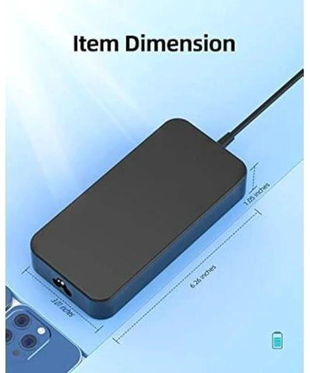 Alt view image 6 of 7 - 135W AC Charger Fit for Lenovo Legion 5 Y520 Y530 Y730 Y740 Y7000 Y7000P 5-15ARH05 Y520-15IKBA Y520-15IKBM Laptop, Slim tip Design