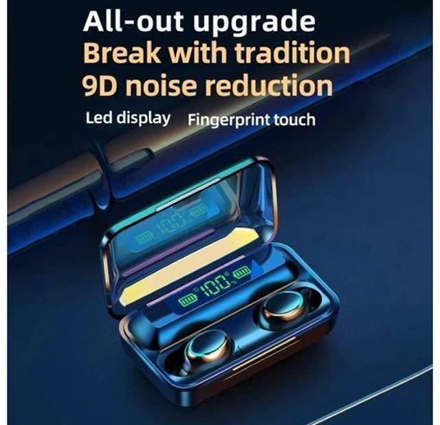 Alt view image 3 of 7 - SOEWIOU Wireless Earphones, Wireless Earbuds, HiFi Stereo, Bluetooth 5.3 Touch Control Noise Rduction Headphones, Mini Eear Buds Mic in-Ear Headphones IP7 Waterproof Led Display for Smartphone