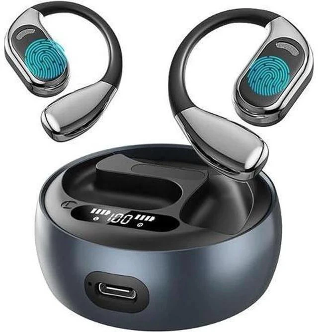 Main image of AI Real-Time Translation Earbuds,Wireless Earbuds,144 Languages Ear Buds,Two-Way Translator Earbuds, Bluetooth Headphones, Ear pods Wireless,HD Sound Translating Earbuds for Travel, M76 Black 01