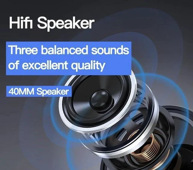 Alt view image 6 of 7 - SOEWIOU Upgraded Hybrid Active Headphones with Transparent Modes Playtime Wireless Bluetooth with Mic, Deep Bass Soft-Earpads Fast Charging-Black