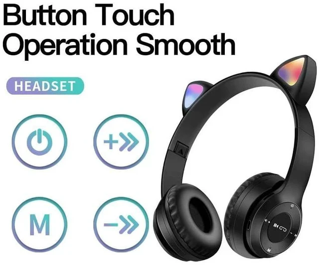 Alt view image 5 of 7 - SOEWIOU Upgraded Hybrid Active Headphones with Transparent Modes Playtime Wireless Bluetooth with Mic, Deep Bass Soft-Earpads Fast Charging-Black
