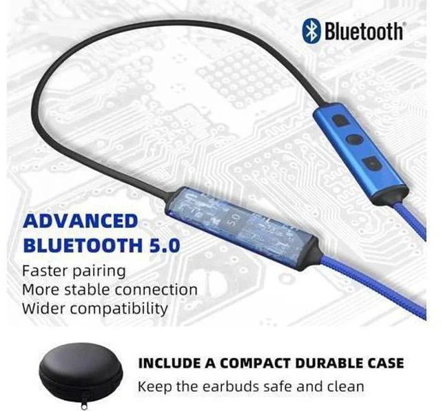 Alt view image 4 of 7 - Ear Plugs Bluetooth Headphones for Work Neckband Wireless Earbuds Noise Reduction in-Ear Earphones with Mic and Controls Waterproof Earbuds with 20 Hours Battery for Industrial Safety