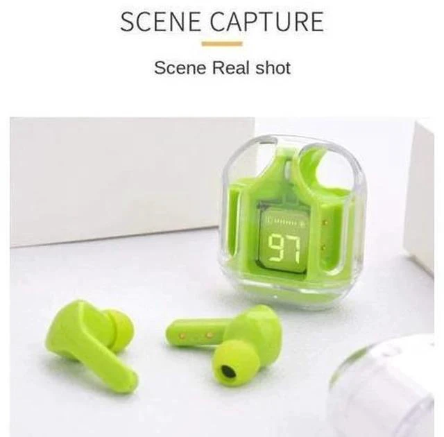 Alt view image 6 of 7 - T6 TWS Earbuds Wireless Blue Tooth 5.0 ENC Sport Gaming Headsets Noise ReductionMic Stereo Headphones with LED Display Earphone