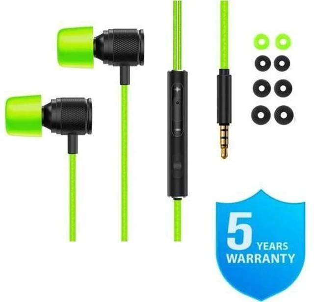 Alt view image 6 of 7 - Ultra Wired Earbuds in-Ear Headphones 5 Years Warranty Earphones with Microphone Noise Isolating Ear Buds Memory Foam for iPhone School Students Kids Women Small Ears - Green