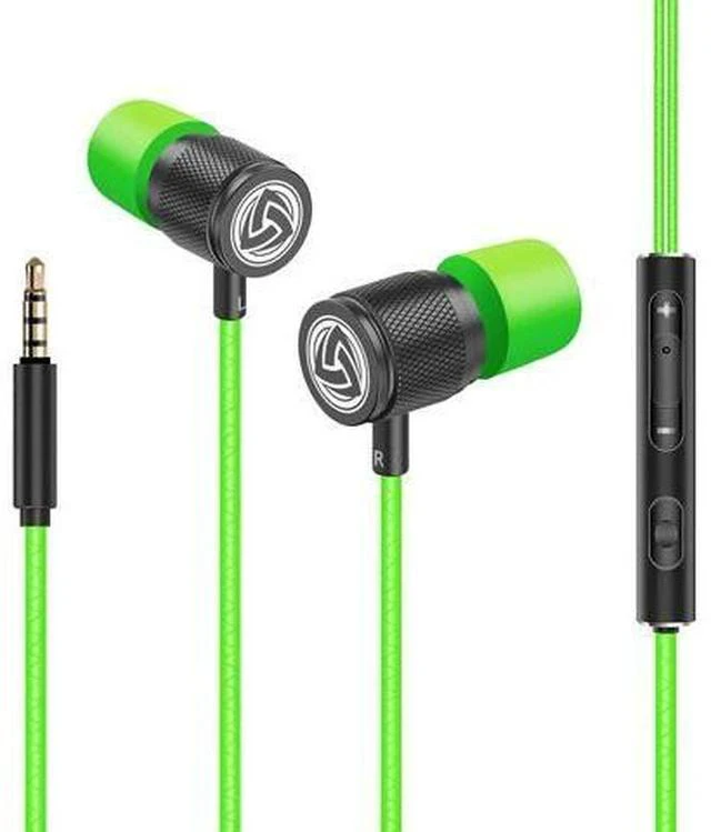 Alt view image 7 of 7 - Ultra Wired Earbuds in-Ear Headphones 5 Years Warranty Earphones with Microphone Noise Isolating Ear Buds Memory Foam for iPhone School Students Kids Women Small Ears - Green