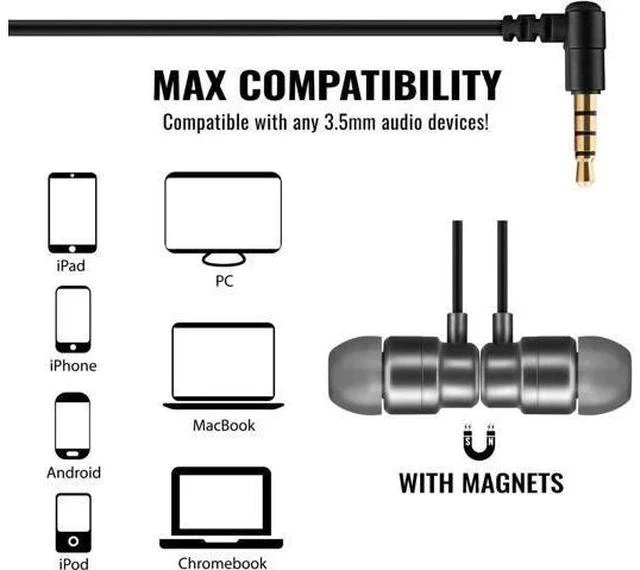 Alt view image 4 of 7 - Rider Wired Earbuds in-Ear Headphones 5 Years Warranty Earphones with Microphone with Anti-Tangle Cable Ear Buds for iPhone iPad School Students Kids Women Small Ears - Grey