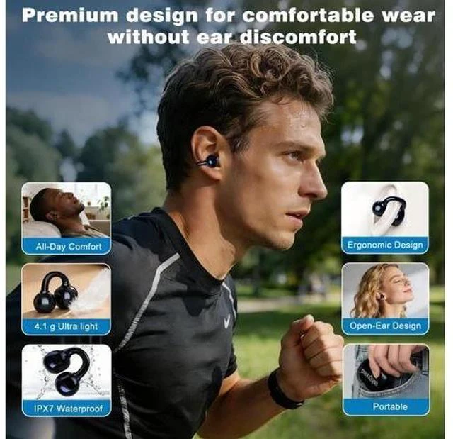 Alt view image 6 of 7 - AI Translation Earbuds Real Time, 164 Languages Translator Earbuds, Wireless Translating Ear Buds, Bluetooth Headphones for Travel Business Meeting Learning (Black)