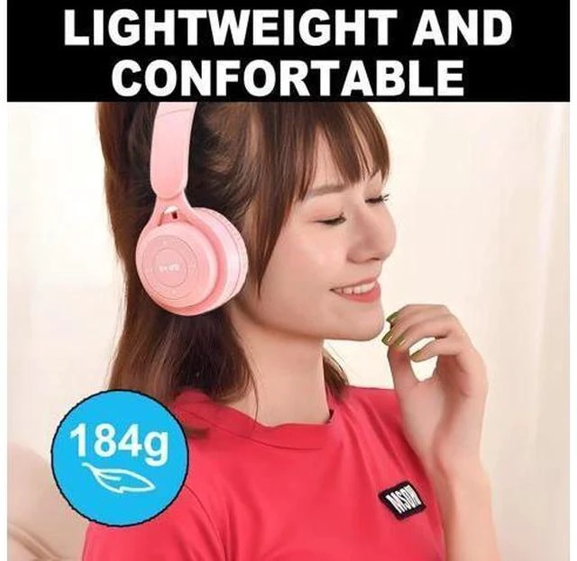 Alt view image 2 of 7 - Upgraded Hybrid Noise Cancelling Headphones with Transparent Modes Wireless Bluetooth with Mic Deep Bass Soft-Earpads Hi-Fi Audio Comfortable Fit Long Playtime for Home Office Travel Over Ear Pink