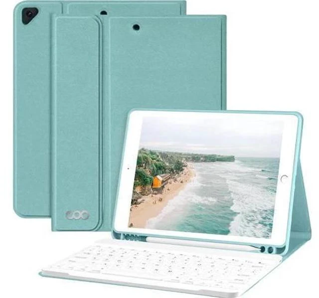 Main image of iPad 9th Gen 2021 Case with Keyboard 10.2 inch, iPad 8th Gen 2020/iPad 7th Gen 2019/iPad Air 3/iPad Pro 10.5 Keyboard Case, Detachable Wireless Bluetooth Keyboard with Pencil Holder for iPad 2021 9th