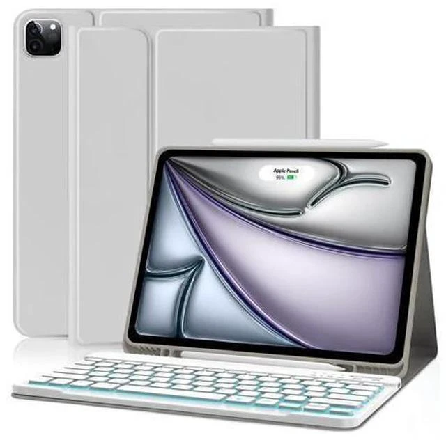 Main image of COO for iPad Air 13 Inch M2 2024 Case Keyboard, Keyboard Case for iPad Pro 12.9 inch 5/6th Gen Case with Pencil Holder - Wireless Detachable Backlit Keyboard with Auto Sleep/Wake