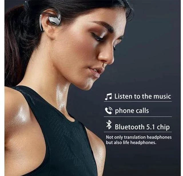 Alt view image 2 of 7 - Flegobey Translator Earbuds, Fleglobey Translation Earbuds, Openair Max Ai Headphones Translator, 3 in 1 Language Flegobey Translation Ear Buds Real Time Translation Device (Black)